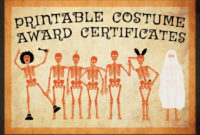 10 Free Costume Award Certificates! [Printables with regard to Halloween Costume Certificates 7 Ideas Free