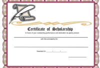 10+ Free Scholarship Award Certificate Templates (Word | Pdf) for Best 10 Scholarship Award Certificate Editable Templates