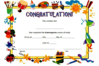 10+ Kindergarten Completion Certificate Printables Free regarding 10 Kindergarten Diploma Certificate Templates Free