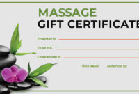 10+ Massage Gift Certificate Template For Photoshop intended for Unique Massage Gift Certificate Template Free Download