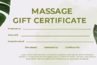 10+ Massage Gift Certificate Template Photoshop | Room Surf in New Massage Gift Certificate Template Free Printable