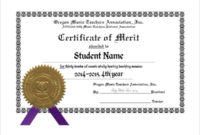 10+ Merit Certificate Templates | Free Printable Word & Pdf with Fresh Merit Award Certificate Templates