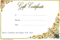 10+ Merry Christmas Gift Certificate Template Free Ideas for Happy New Year Certificate Template Free 2019 Ideas