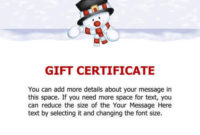 10 Printable Free Christmas Gift Certificates | Hloom intended for Homemade Christmas Gift Certificates Templates