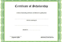 10+ Scholarship Award Certificate Examples – Pdf, Psd, Ai intended for Best 10 Scholarship Award Certificate Editable Templates