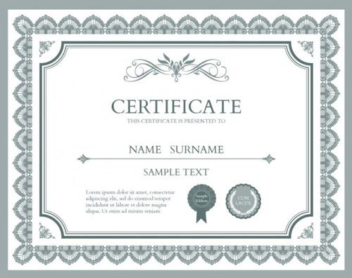 10 Sets Of Free Certificate Design Templates | Designfreebies in Indesign Certificate Template