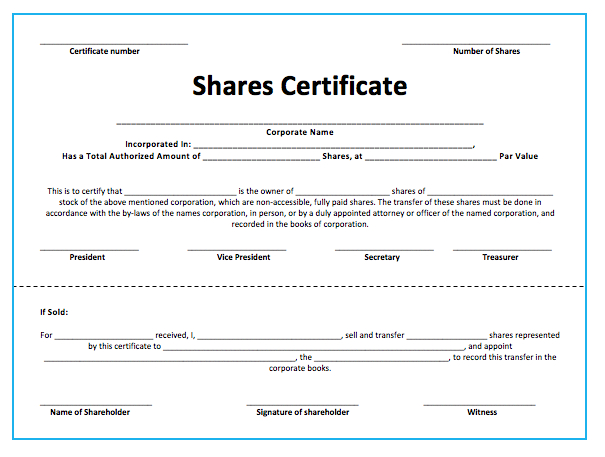 10+ Share Certificate Templates | Word, Excel &amp;amp; Pdf in Fresh Template For Share Certificate