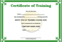 10+ Training Certificate Templates | Free Printable Word inside Training Course Certificate Templates
