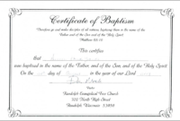 100+ Certificate Templates Ideas | Certificate Templates with Unique Baptism Certificate Template Word 9 Fresh Ideas