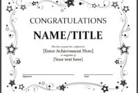 11+ Congratulation Certificate Templates | Free Word & Pdf with regard to Fresh Congratulations Certificate Template