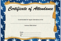 11 Free Perfect Attendance Certificate Templates – Microsoft regarding Attendance Certificate Template Word