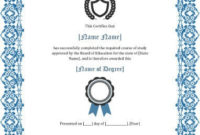 11 Free Printable Degree Certificates Templates | Hloom throughout Fake Diploma Certificate Template