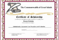 11+ Scholarship Certificate Templates | Free Word & Pdf Samples with regard to Quality Scholarship Certificate Template Word
