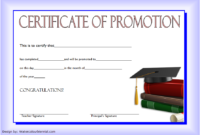 12+ Certificate Of Promotion Templates Free Download intended for Quality Free Printable Certificate Of Promotion 12 Designs