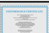 12+ Conformance Certificates – Psd , Word, Ai, Indesign pertaining to New Certificate Of Conformance Template