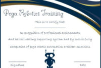 12+ Robotics Certificate Templates For Training Institutes in New Robotics Certificate Template