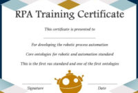 12+ Robotics Certificate Templates For Training Institutes regarding New Robotics Certificate Template