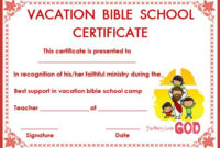 12+ Vbs Certificate Templates For Students Of Bible School for Printable Vbs Certificates Free
