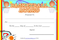 13 Free Sample Basketball Certificate Templates – Printable in Basketball Certificate Templates