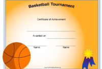 13 Free Sample Basketball Certificate Templates – Printable throughout New Basketball Certificate Template Free 13 Designs