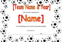 13 Free Sample Soccer Certificate Templates – Printable Samples inside Soccer Award Certificate Templates Free