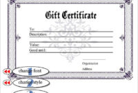 13+ Generic Certificate Templates | Free Printable Word pertaining to Generic Certificate Template