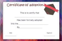 14+ Blank Adoption Certificate Templates For You To Download within Blank Adoption Certificate Template