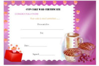 14+ Cake Competition Certificates For Bake-Off & Cake inside Best Bake Off Certificate Templates