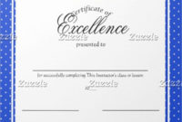 14+ Certificate Of Excellence Templates | Free Printable intended for New Baseball Certificate Template Free 14 Award Designs