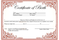 14 Free Birth Certificate Templates In Ms Word & Pdf within New Birth Certificate Template For Microsoft Word