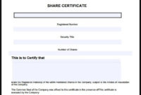 14+ Share Certificate Templates | Free Word & Pdf Samples intended for Quality Blank Share Certificate Template Free