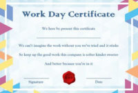 15 +Bring Your Child To Work Day Certificates: Easy To Print inside Certificate For Take Your Child To Work Day