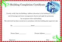 16+ Construction Certificate Of Completion Templates inside Certificate Of Completion Construction Templates
