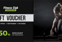 17+ Gym Gift Voucher Templates – Free Photoshop Vector Downloads in Editable Fitness Gift Certificate Templates