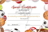 17+ Sports Certificate Templates | Free Printable Word & Pdf regarding New 10 Sportsmanship Certificate Templates Free