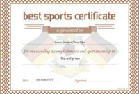 17+ Sports Certificate Templates | Free Printable Word & Pdf throughout New 10 Sportsmanship Certificate Templates Free