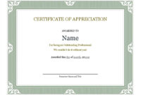 18 Best Free Certificate Templates (Printable Editable with regard to Unique Editable Certificate Of Appreciation Templates