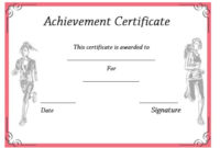 19 Athletic Certificate Templates For Schools & Clubs (Free with New Running Certificates Templates Free
