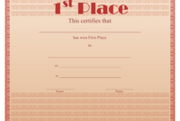 1St Place Certificate Template Download Printable Pdf within Quality First Place Certificate Template