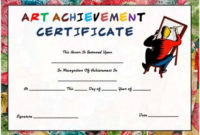 20 Art Certificate Templates (To Reward Immense Talent In in Drawing Competition Certificate Templates