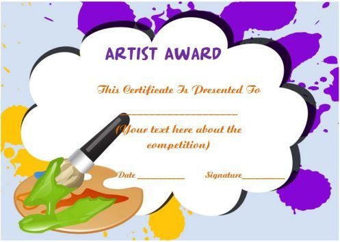 20 Art Certificate Templates (To Reward Immense Talent In in Quality Art Award Certificate Free Download 10 Concepts