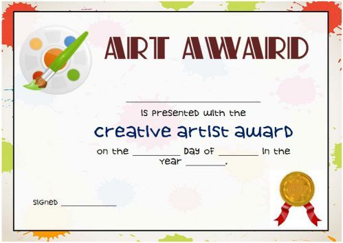 20 Art Certificate Templates (To Reward Immense Talent In intended for Fresh Free Art Award Certificate Templates Editable