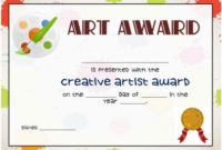20 Art Certificate Templates (To Reward Immense Talent In with Art Certificate Template Free