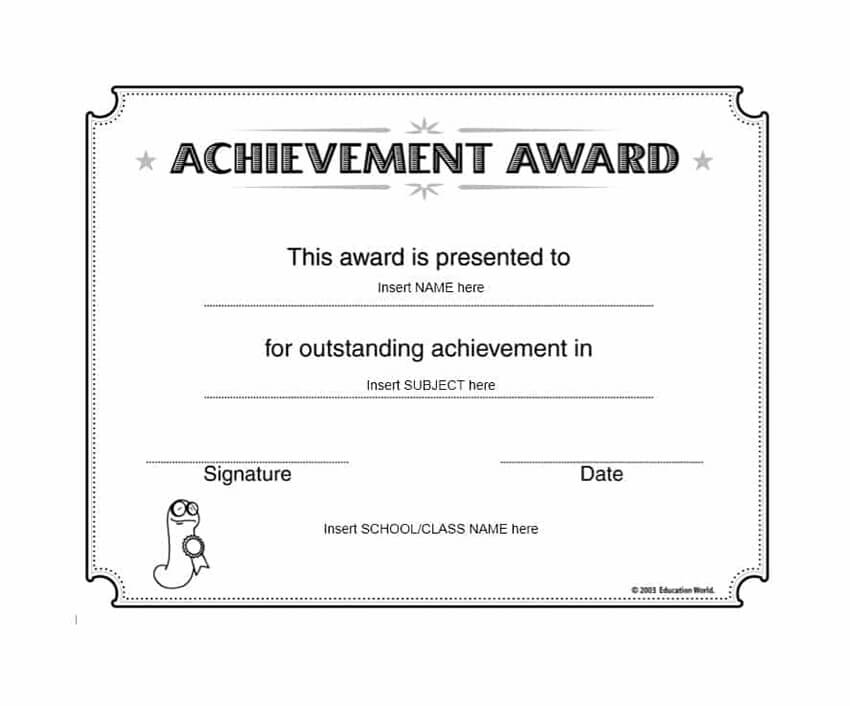 20 Best Free Microsoft Word Certificate Templates (Downloads with regard to Certificate Of Achievement Template Word