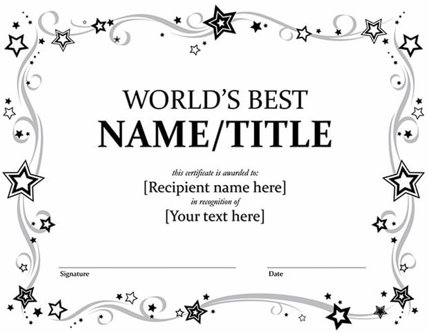 20 Best Free Microsoft Word Certificate Templates (Downloads within Honor Certificate Template Word 7 Designs Free