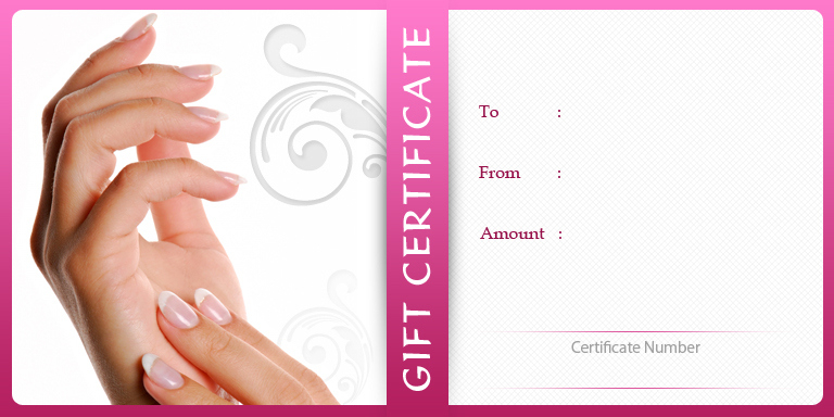 20 | Gift Certificate Templates | Gift Certificate Factory intended for Best Nail Salon Gift Certificate Template