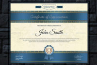 20+ Professional Certificate Template Psd, Indesign And Eps for Indesign Certificate Template