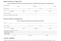 2021 Birth Certificate Form – Fillable, Printable Pdf intended for Fillable Birth Certificate Template