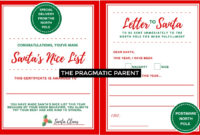 2021 Printable Letter To Santa & Certificate For Making throughout Santas Nice List Certificate Template Free