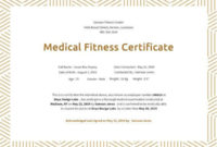 21+ Medical Certificate Templates | Free Word & Pdf regarding Fresh Physical Fitness Certificate Templates